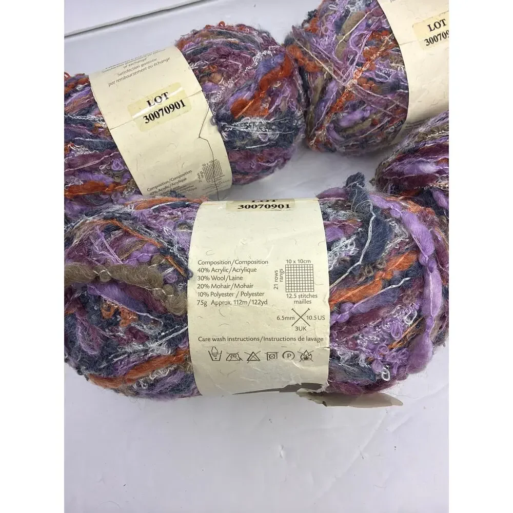 Lot of 4 New Sean Sheep Pennyroyal Yarn Wool Blend Crochet Knit Craft DIY Gift